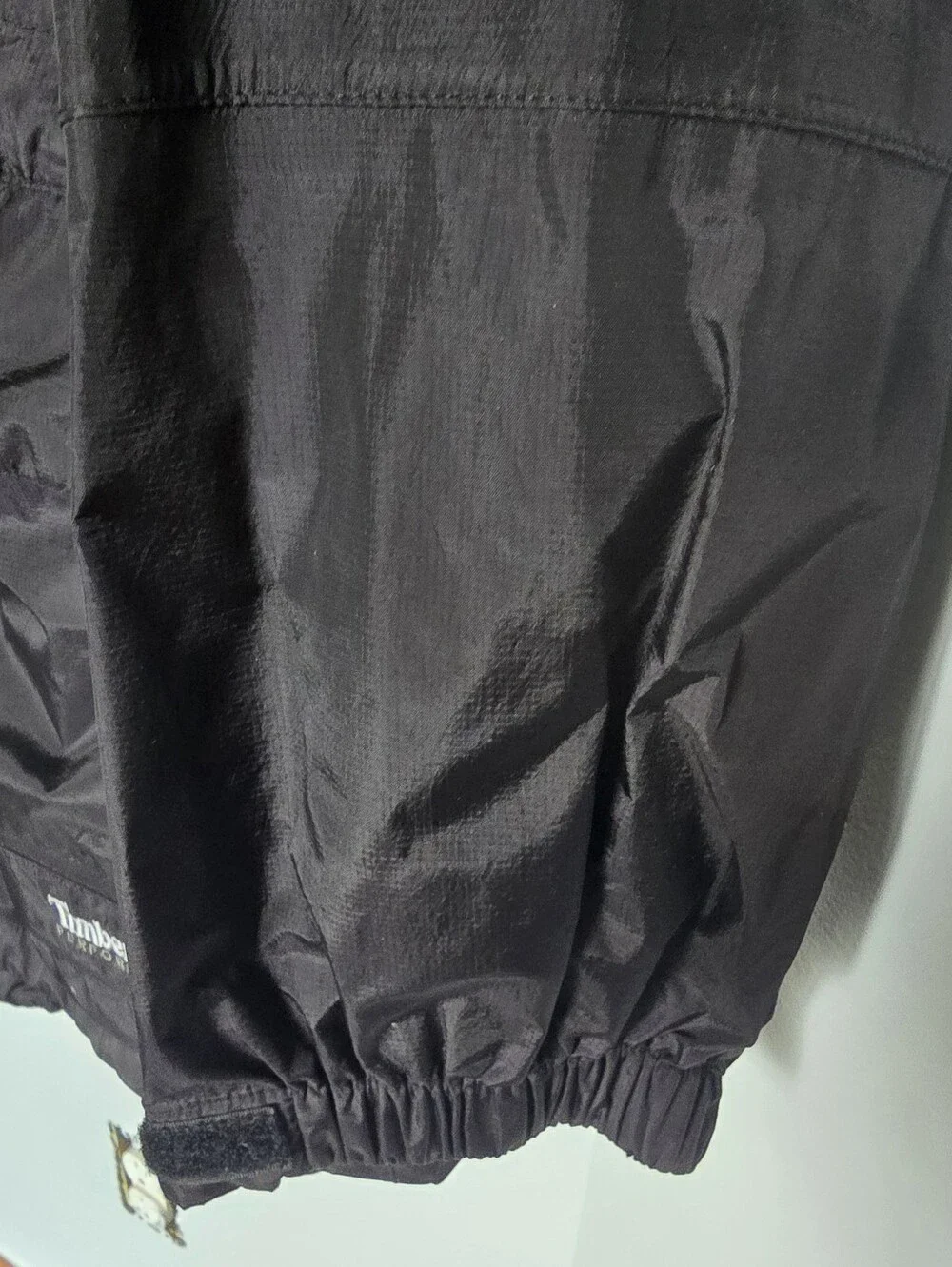 Vintage 1990s Timberland Performance Hooded Rain Jacket - Black Shell Mens size